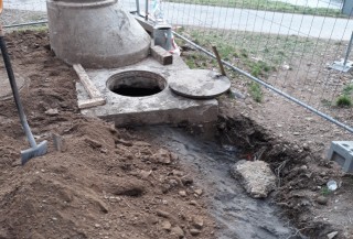 Luka nad Jihlavou, výstavba splaškové kanalizace